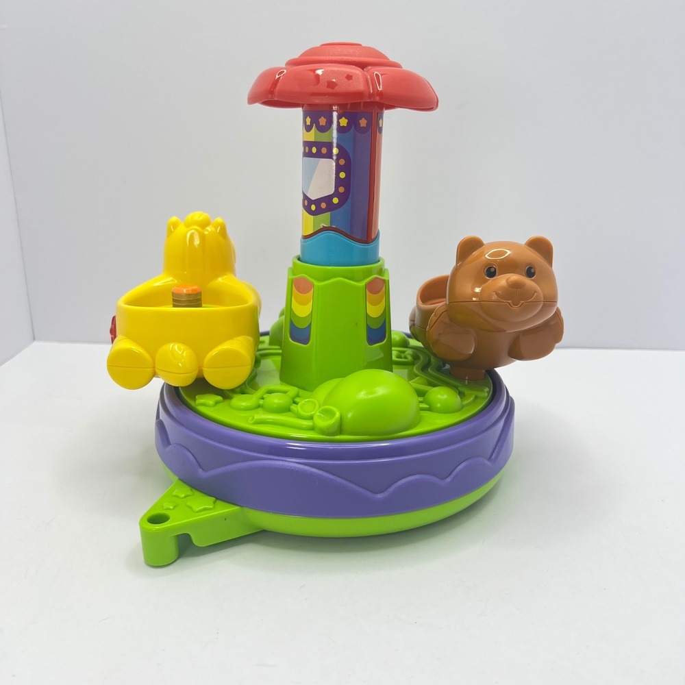 VTech Go Go Smart Friends Carousel Toy Spin Lights MagicPoint Learning Fun - Picture 3 of 13